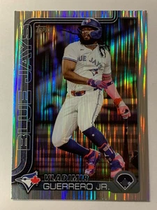 2025 Topps Series 1 #163 Vladimir Guerrero Jr Tinsel Foil SP Meijer Exclusive - Bild 1 von 2