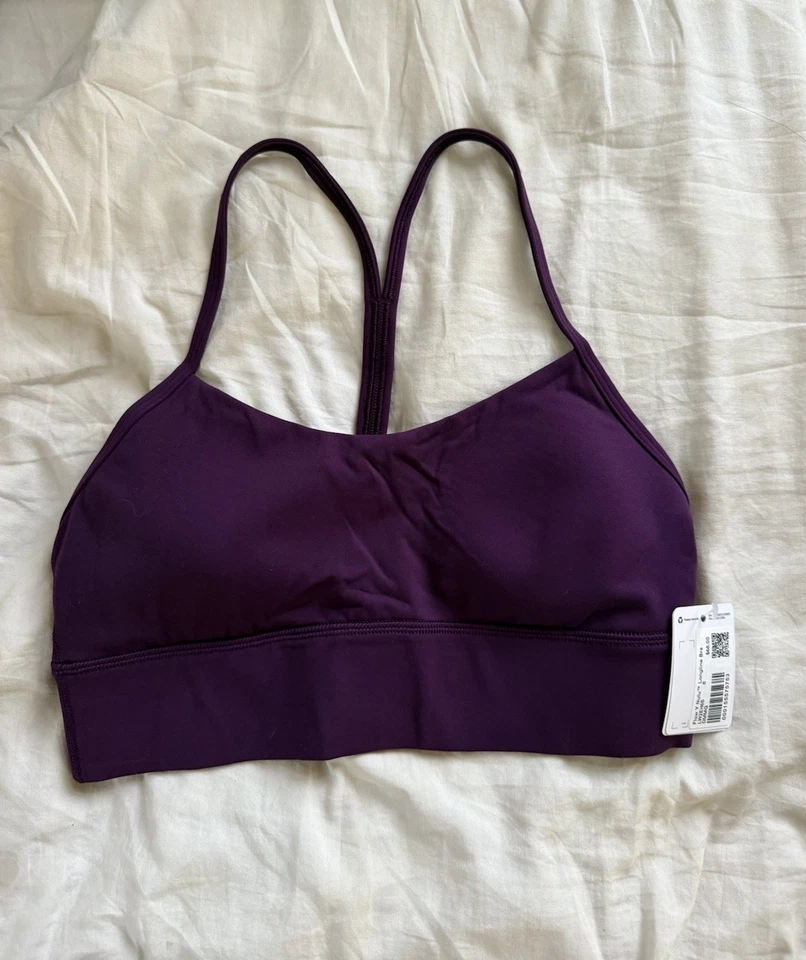 Nuevo Sujetador Longline Con Etiqueta Lululemon Flow Y Nulu, Magenta Dramático, Talla 8 Foto 1 de 3