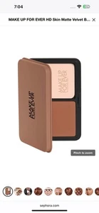 MAKE UP FOR EVER HD SKIN MATTE VELVET UNDETECTABLE BLURRING POWDER FOUNDATION - Picture 1 of 5