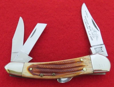 派克锁定惠特勒刀 1983 年美国刀片早期日本罕见! 无底价 — 第 1/3 张图片