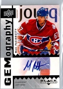 2009-10 Black Diamond Gemography Max Pacioretty Auto #GPA - Picture 1 of 2
