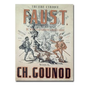 Trademark Fine Art Faust Opera 1875 Canvas Art, 18 by 24-Inch - Picture 1 of 2