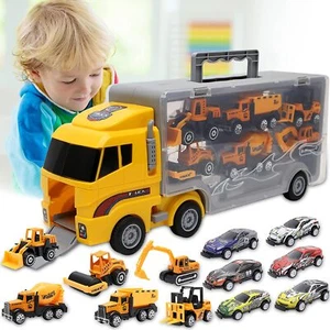 12 in 1 Die-cast Construction Toy Cars for 3 Year Engineering Lovers - Picture 1 of 6