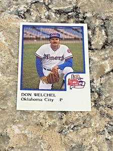 1986 ProCards Don Welchel Oklahoma City Eighty Niners Minor League Baseball