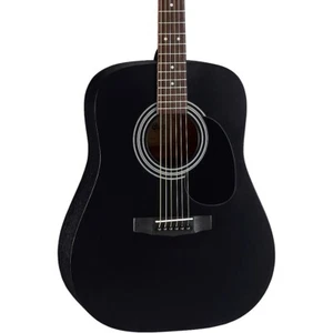 Cort AD810 Standard Series Dreadnought Acoustic Guitar Black Satin - Picture 1 of 3
