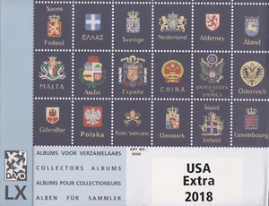 Davo US 2018 páginas adicionales sin bisagras, ¡nuevo! - Imagen 1 de 2