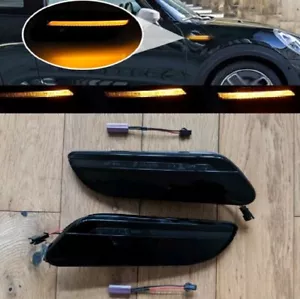 F56 MINI Cooper S JCW LED Dynamic Sequential Flowing Indicators LCI 2 Smoked - Picture 1 of 4
