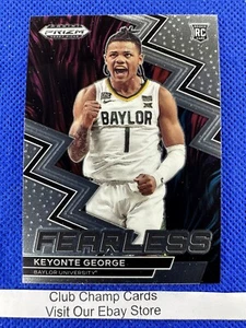 2023 #14 Keyonte George Panini Prizm Draft Picks FEARLESS Insert Rookie RC - Imagen 1 de 2