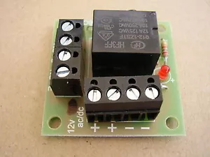 12v ac/dc Mini Handy little Relay board, ideal for security  - Picture 1 of 3