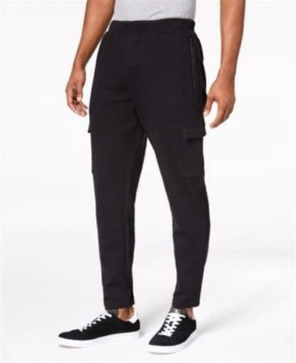 Ideology Pants Mens XXXL 3XL Black Cargo Zip Pocket Pants Drawstring  - Image 1 of 1