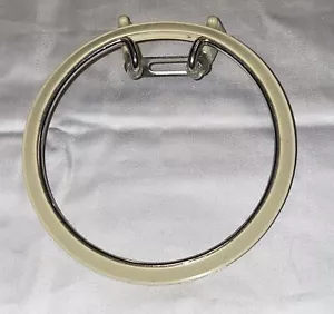 Vintage Embroidery Hoop Spring Squeeze Pinch Tension Plastic Metal Craft - Picture 1 of 6