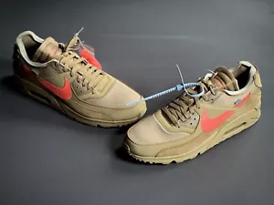 Nike Air Max 90 x OFF-WHITE Desert Ore 2019 (AA7293-200) US Men Size 13 DS OG - Picture 1 of 9