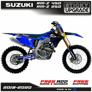 Suzuki RMZ 450 2018 2019 2020 Stickers Set RMZ 250 2019 2020 Decals Graphics Kit - Picture 1 of 8
