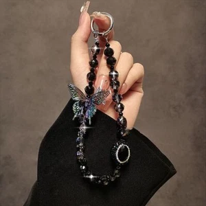 Women Fashion Crystal Beaded Phone Chain Hand-beaded Pendant Bag Accessories - Zdjęcie 1 z 6