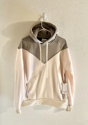 Hudson & Barrow 套衫羊毛连帽衫,尺寸 S,蛋壳/雾绿色 — 第 1/2 张图片