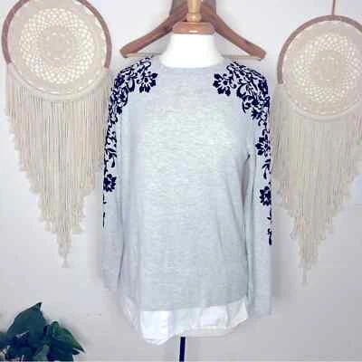 Soma Jersey Gris y Negro Detalle Terciopelo Pequeño Foto 1 de 4