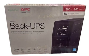 APC 1500VA Battery Backup Surge Protector & USB Type C & A - BN1500M2 Open Box - Picture 1 of 8