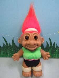 NIÑA AERÓBICA/EJERCICIA - Muñeca Russ Troll 8" - NUEVA CON DEFECTOS MENORES - Imagen 1 de 6