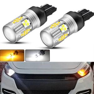 Para Dodge Dart 2013-2016, paquete de 2, luces de giro LED delanteras Switchback bombillas - Imagen 1 de 12