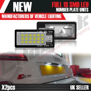 2 x AUDI A3 04-12 UNIDAD DE MATRÍCULA LED CANBUS SIN ERRORES Módulo resistencia a4 - Imagen 1 de 7