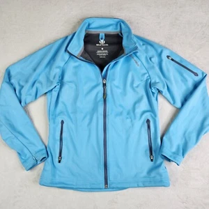 Sunice Womens Golf Soft Shell Full Zip Jacket Size Small Blue Wind Stopper - Picture 1 of 14