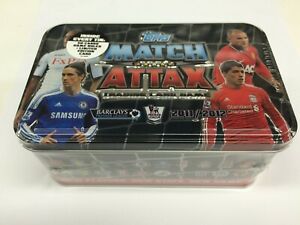 2011-12 Topps Match Attax Premier League Soccer Collectors Tin (50 Cards)
