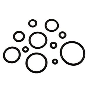 PAIR-Replacement Silicone Black O Rings For Ear Plugs/Tapers 03mm/8 Gauge Body J