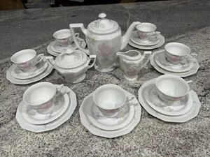 Rosenthal Maria con flores rosas servicio de postre para 8 - Imagen 1 de 10