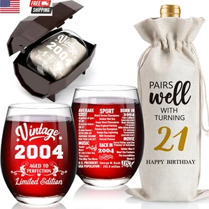 21St Birthday Gifts for Women Men, 21 Years Old Birthday Decorations for Her Him - Picture 1 of 7