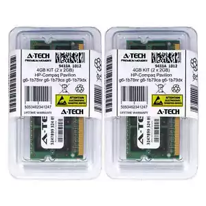 4GB KIT 2 x 2GB HP Compaq Pavilion g6-1b78nr g6-1b79ca g6-1b79dx Ram Memory - Picture 1 of 1