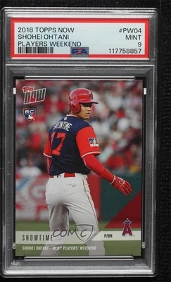 2018 Topps Now Players Weekend /1643 Shohei Ohtani #PW-04 PSA 9 MINT Rookie RC - Image 1 of 2