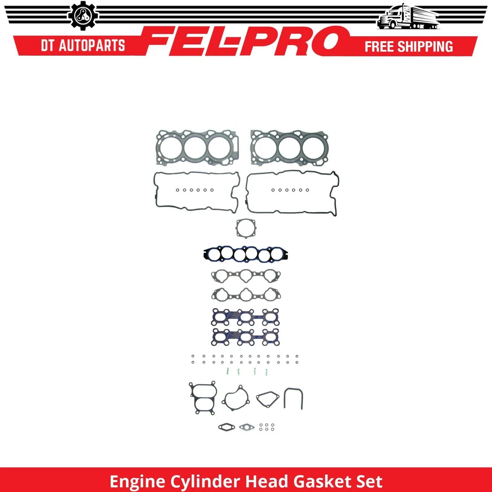 Juego de juntas de culata de motor V6 Fel-Pro 2003 para Nissan Máxima 2002-2008 3,5 L Foto 1 de 1