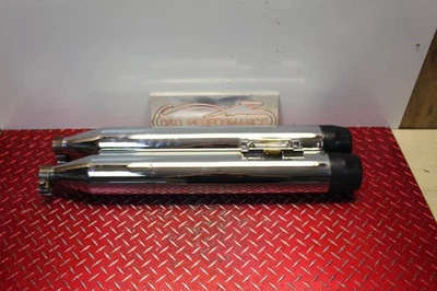 2011 HARLEY DAVIDSON ELECTRA GLIDE  SLIP ONS EXHAUST MUFFLERS 3 INCH EG136 - Image 1 of 4