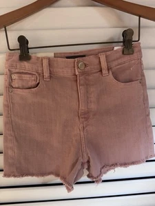 DL1961 Lucy Shorts High Rise Girls Cut Off Rose Size 14 - Picture 1 of 5