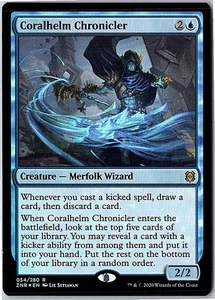 Coralhelm Chronicler R Promo Pack: Zendikar Rising 54 FOIL Near Mint - Picture 1 of 1