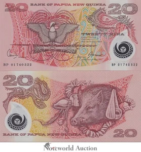 PAPUA NEW GUINEA 20 Kina ND 2006 P 26A Polymer UNC - Picture 1 of 3