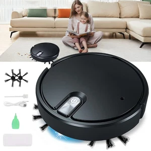 3in1 Saugroboter mit Wischfunktion Roboter Staubsauger Kehrroboter für Teppiche - Bild 1 von 12