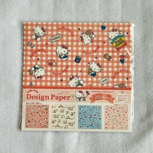 Hello Kitty Design Paper Set – 150×150mm 20 Sheets – Sanrio Japan Kawaii Craft - Picture 1 of 4