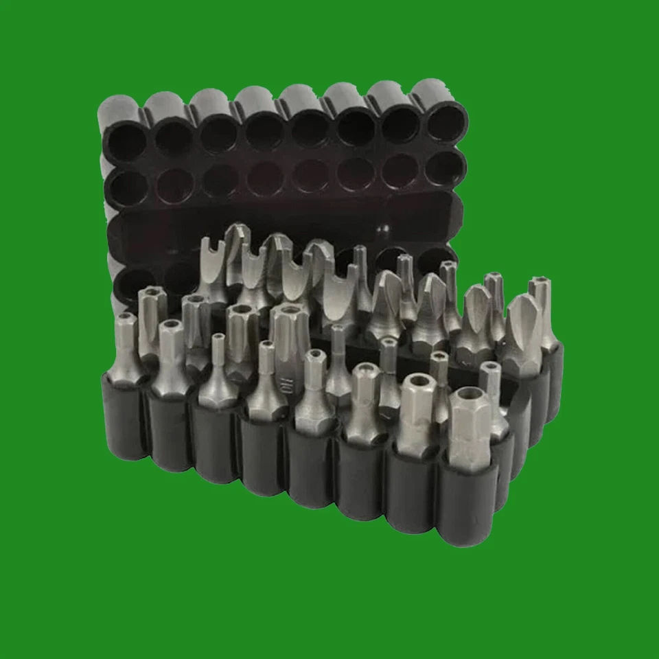 33pc Magnetisch Schraubenzieher Bit Set Inklusive 1 Buchse, 25mm Sicherheitsbits - Bild 1 von 1
