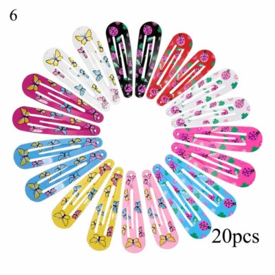 Baby Girl Hair Barrettes Solid Color 50Pcs/Box Snap Hair Clip Kids Mini Hairpi - Image 1 of 4