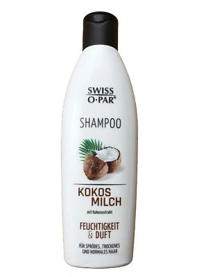 Swiss O•Par Shampoo Kokos Milch mit Kokosextrakt Feuchtigkeit&Duft 250ml Flasche Foto 1 de 2