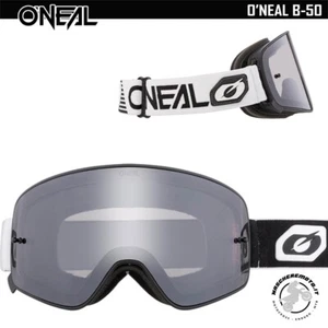 MASCHERA CROSS ENDURO NERO O’NEAL B-50 FORCE LENTE MAGNETICA A SPECCHIO GRIGIO - Foto 1 di 2