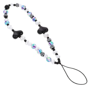 Beaded Heart Phone Charm Phone Lanyard Wrist Strap Cellphone Chain Strap for - Zdjęcie 1 z 12