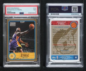 2003-04 Bazooka Gold Shaquille O'Neal #50 PSA 7 HOF