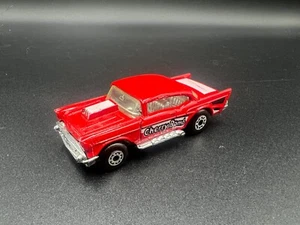 Matchbox Vintage 57 Chevy No 4 Red Cherry Bom Superfast Lesney England Bad Hood - Picture 1 of 4
