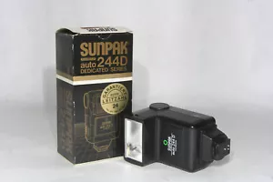 Sunpak auto 244 D Thyristor aufsteck Blitzgerät #18700367, mit Anleitung und OVP - Bild 1 von 6