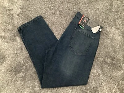 Chaps Mens Jeans 38x30 Straight Fit Stretch Waistband Denim Pants Blue NEW - Image 1 of 4
