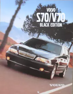 Volvo S70 V70 Black Edition Prospekt Brochure von 1999, 4 Seiten - Bild 1 von 1