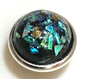 Iridescent Faux Black & Gold Party Opal Jewelpop for Kameleon Rings and Jewelry - Picture 1 of 4