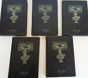 The Works of Edgar Allan Poe, Raven Edition Volumes 1-5 Published 1903 -Books - Picture 1 of 24